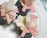 お弁当に✿のり×チーズ×かにかまのお花作り方6写真