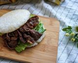 簡単ランチ！やみつき焼肉ライスバーガー作り方7写真