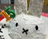 ミッフィー　ケーキ作り方5写真