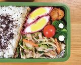 豚こまの旨塩炒め弁当 21/12.10作り方4写真