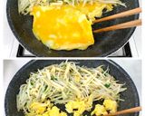 ご飯進む＊油揚げともやしのネギたま炒め＊作り方4写真