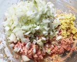 砂糖なし♪甘ーい玉ねぎゴロゴロ焼売作り方4写真