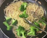 ツナとブロッコリーのクリチ和えパスタ作り方3写真