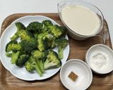 ブロッコリーの豆乳ポタージュ作り方1写真