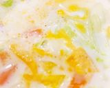 朝の3分料理★ヘルシーはくさいスープ作り方3写真