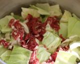 キャベツ大量消費！キャベツと牛肉の重ね煮作り方2写真