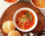ミネストローネのスープライスパスタ作り方9写真
