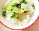 〆にも♪梅昆布茶で白菜漬け茶漬け♡作り方3写真