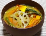 干し野菜と椎茸パウダーの具沢山お味噌汁作り方9写真