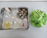 あさりとレタスのぺペロン炒め作り方1写真