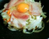野菜も食べてね♪ベーコンエッグ作り方3写真