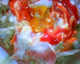 野菜も食べてね♪ベーコンエッグ作り方5写真