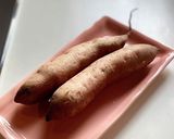 焼き芋、蒸しさつま芋を粗塩で甘み引き立つ作り方1写真