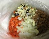 ポリ袋で大豆ミートのドライカレー風作り方3写真