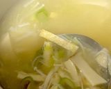 エリンギ 榎 油揚げ ねぎの味噌汁^^作り方7写真