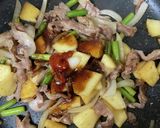 りんごと豚肉の韓国風炒め作り方3写真