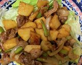 りんごと豚肉の韓国風炒め作り方4写真