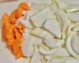 里芋と牛肉のトマト煮込み作り方1写真