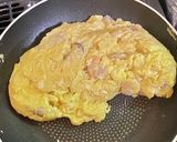 冷凍エビと椎茸のオムレツ作り方4写真