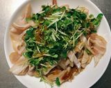 豚耳とかいわれ大根のおつまみ作り方4写真