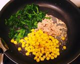 ほうれん草とツナとコーンのパスタ作り方3写真