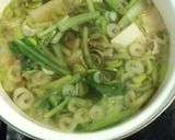 小松菜と人参、木綿豆腐の力そば作り方3写真