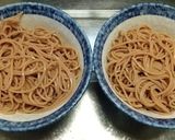 小松菜と人参、木綿豆腐の力そば作り方4写真