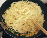 ほうれん草とツナとコーンのパスタ作り方4写真