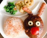 子供喜ぶXmasにトナカイ ハンバーグ♡作り方10写真