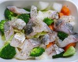 レンジで簡単！タラと野菜のワイン蒸し作り方3写真