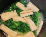 かつお菜と油揚げの煮びたし作り方4写真
