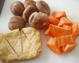 蓮根φさといもφしいたけφ煮物♪作り方3写真