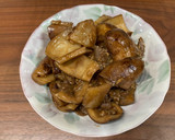 苦うま！あけび（かあつ）の皮の肉炒め作り方7写真