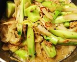 イワシ蒲焼き缶とブロッコリー芯きんぴら作り方4写真