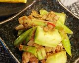 イワシ蒲焼き缶とブロッコリー芯きんぴら作り方5写真