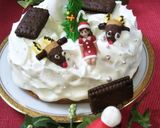 市販のスポンジとお菓子でクリスマスケーキ作り方5写真
