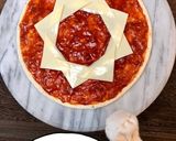 クリスマスピザ⭐ひみつのサンタピザ作り方4写真