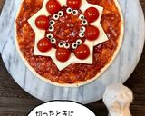クリスマスピザ⭐ひみつのサンタピザ作り方6写真