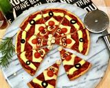 クリスマスピザ⭐ひみつのサンタピザ作り方1写真