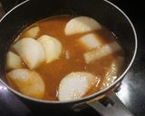 ピリ辛みそ味のふろふき大根作り方3写真
