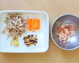 管理栄養士の　蓮根もち麦入り中華風おこわ作り方5写真