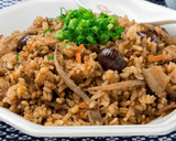 管理栄養士の　蓮根もち麦入り中華風おこわ作り方9写真