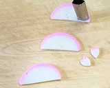 合格願✨蒲鉾を花びら型で抜き桜に作り方1写真