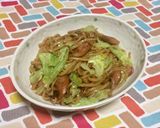 超簡単☆野菜たっぷり！旨しょう油焼うどん作り方6写真