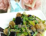 リカちゃん♡豚肉ニラとにかくスタミナ炒め作り方15写真