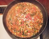 簡単☆挽き肉とセロリのトマトソースパスタ作り方4写真