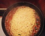 簡単☆挽き肉とセロリのトマトソースパスタ作り方5写真