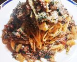 簡単☆挽き肉とセロリのトマトソースパスタ作り方6写真