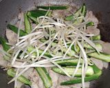 オクラと豚肉の甘辛炒め作り方5写真