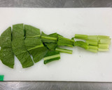 レンジで作る　簡単小松菜の煮浸し作り方1写真
